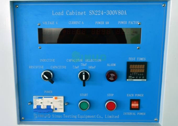Gabinete de la carga 80A del IEC 62196 para los enchufes y los zócalos de los interruptores que rompen la prueba de la capacidad 2