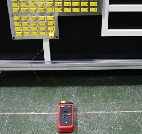 Esquina de Matt Black Painted Heating Test del dispositivo del control de casa del IEC 60335-1 0