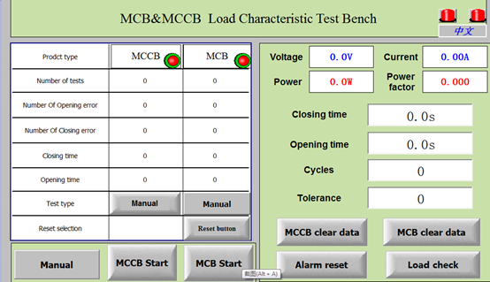 Máquina mecánica y eléctrica del disyuntor IEC60898-1 de la vida de prueba 0