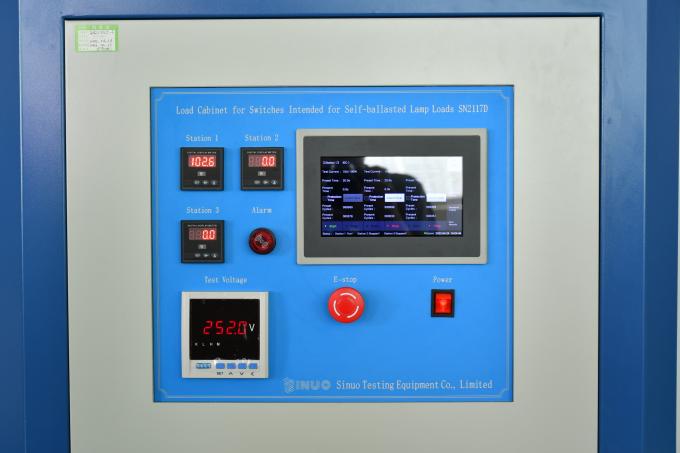 El gabinete de la carga del interruptor de la pantalla táctil para la lámpara estabilizada uno mismo carga IEC60669-1 0