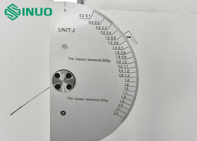 Dispositivo de calibración de martillo de resorte para detectar la energía de impacto IEC60068-2-75 3