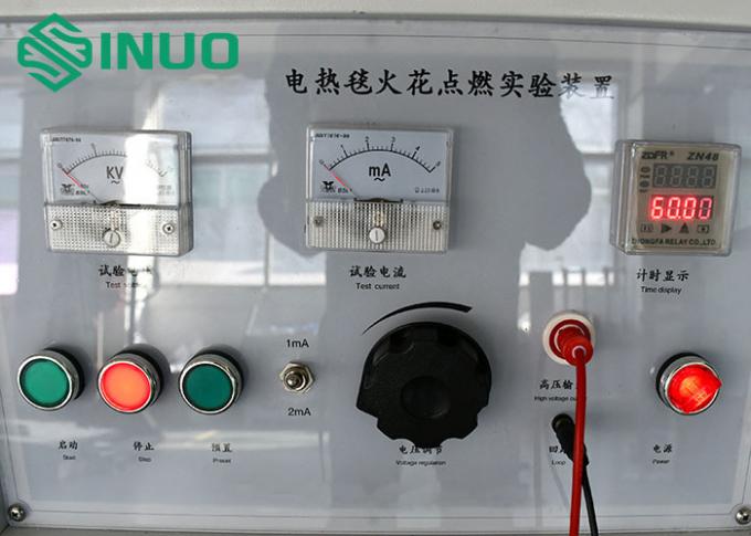 IEC60335-2-17 Dispositivo de ensayo de encendido por chispa de manta eléctrica para probar la resistencia a la llama 1