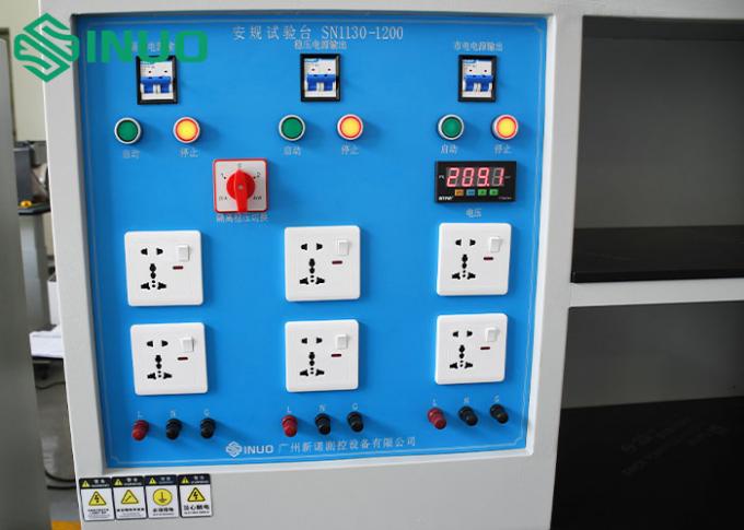Banco de ensayo de conformidad con la seguridad para la realización de ensayos de seguridad eléctrica de dispositivos electrónicos de 220 V 0