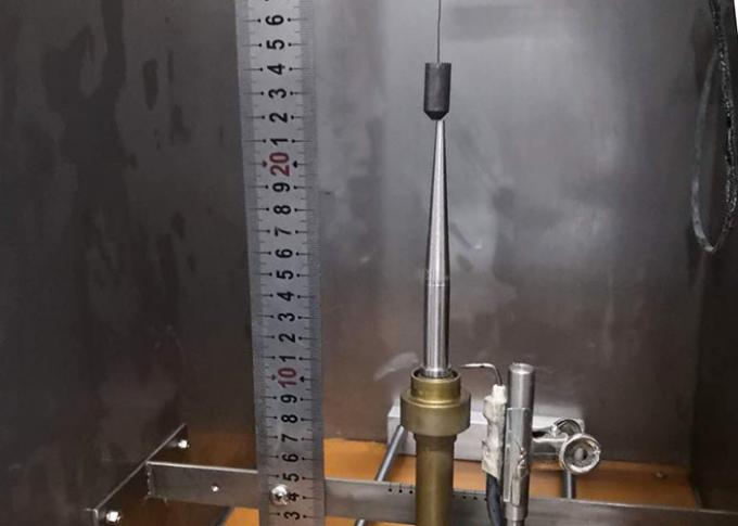 IEC60332-1-2 escogen la cámara vertical aislada de la prueba del acero inoxidable de la llama del alambre o del cable 1kW 45° 2