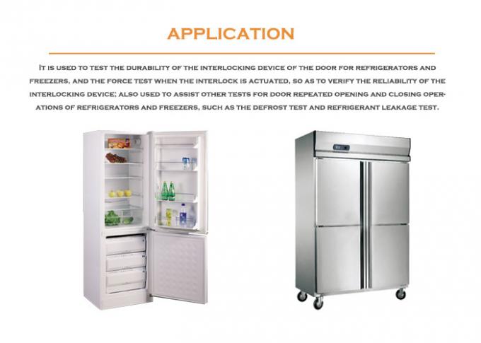 Máquina de prueba abierta de la resistencia y del tirón de la puerta del congelador de refrigerador de la sola estación IEC60335-2-24 0