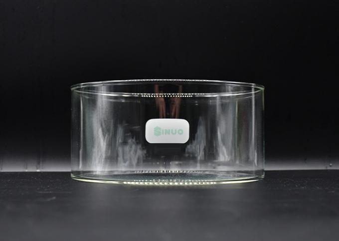 Buque cilíndrico del vidrio de Borosilicate de Oven Testing φ190mm de la microonda del IEC 60335-2 1
