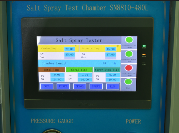 Cámara 480L de la prueba de la niebla del espray de sal del IEC 60068-2-11 para la prueba de la resistencia a la corrosión 1