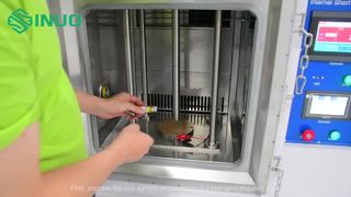 ¡Prueba de riesgo de explosión de la batería! Simulación de cortocircuito interno IEC 62133