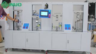 Probador de confiabilidad de conectores fotovoltaicos Sistema de prueba de tracción UL 6703 de 4 estaciones para conectores solares