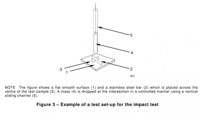 Prueba de impacto mecánica del abuso 9.1kg de las pilas de batería cilíndricas del equipo de prueba de la batería del IEC 60086-4 1